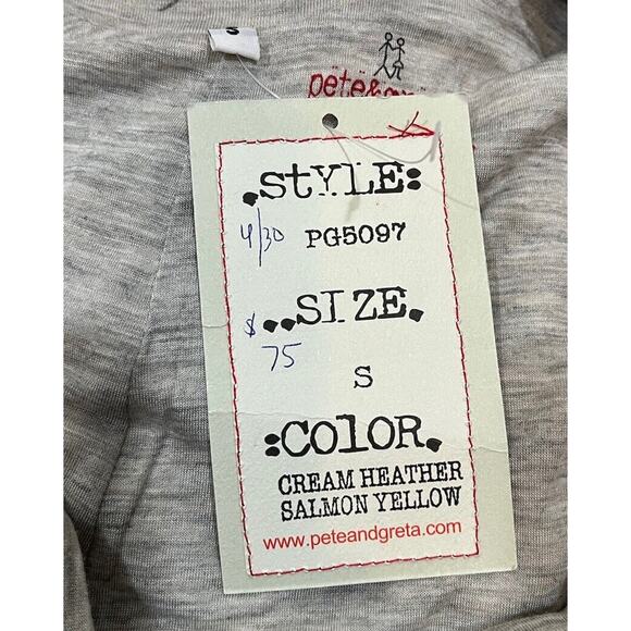 Johnny Was Pete & Greta Cream Heather Salmon Yellow Tank Dress Size Small NEW - Picture 9 of 10